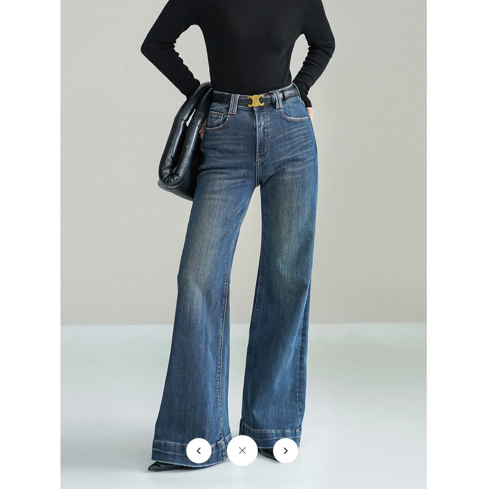 NWT Commense Mid-Waist Bootcut Denim Jeans Without Belt Sz M